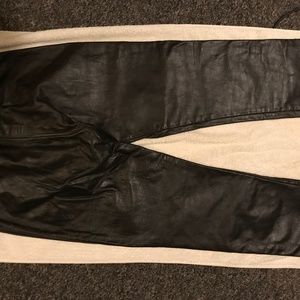 Ladd dark brown heavy duty leather pants